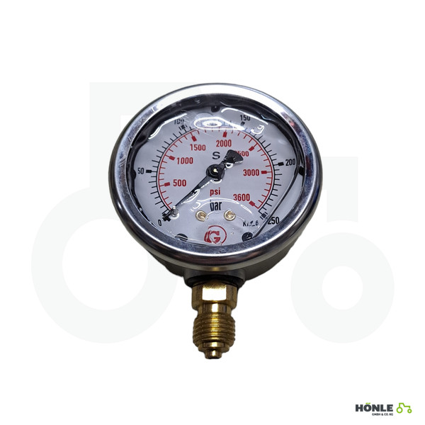 Manometer UA. 250 bar Ø63mm - 1/4